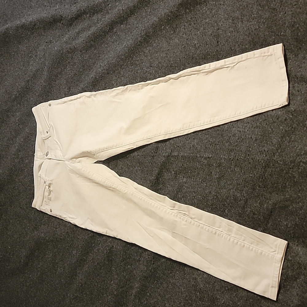 Loft jeans white Ann Taylor skinny